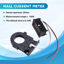 Ampèremètre Numérique à Effet Hall 100 A, Charge, Décharge, Tension, Courant, LED, 12 V, 24 V, 48 V, 60 V, 72 V, pour Voiture