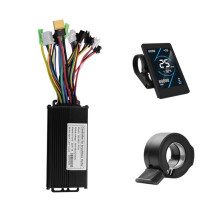 Controlador Sin Escobillas T5S de 36 V, 48 V y 22 A con Pantalla LCD y Kit de Aceleración 130X para Scooter Eléctrico y Kit de Reparación de