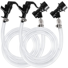 Ball Lock Beer Line Assembly 3ft Leakproof Picnic Tap for Keg Dispensing, 2 Pack