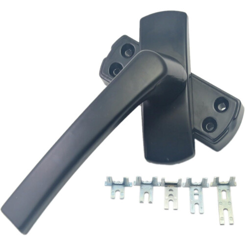 55mm Green Window Lock Latch with Reversible Pull Handle for Cabinet Doors and Balcony Use 2
