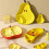 Ceramic Serving Bowl with Fruit Shapes, Stackable Chip and Dip Dish for Elegant Party Tabletop 5