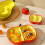 Ceramic Serving Bowl with Fruit Shapes, Stackable Chip and Dip Dish for Elegant Party Tabletop 2
