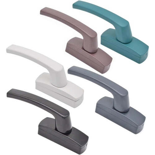55mm Green Window Lock Latch with Reversible Pull Handle for Cabinet Doors and Balcony Use 1