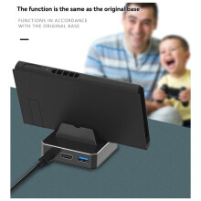 1 Type-C Portable Charger Stand for NS -Compatible to TV Conversion Adapter Charging Dock Station