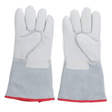 1 Pair Antize Gloves Thickened Cryogenic Gloves Leather Low Temperature Protective Gloves for Liquid Nitrogen Dry Ice Handling