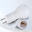 Outlet to Socket Adapter,Convert Outlet to Light Bulb Socket, Polarized 2-Prong Outlet to E26 Screw Base 4Pack US PLUG 2