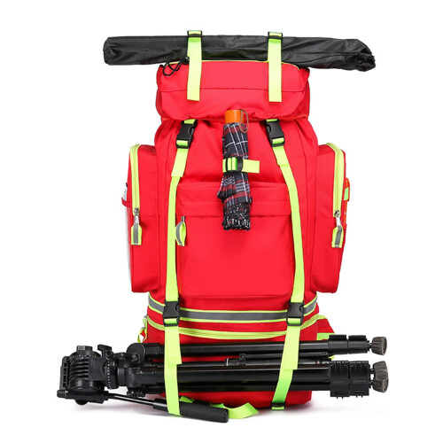 Waterproof First Aid Backpack with Large Capacity, Fast Access and Night Visibility for EMS Rescue 1