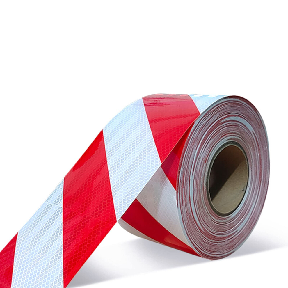 Reflective Safety Tape Red And White Visibility Waterproof Self Adhesive Hazard Warning Tape 9053599448532