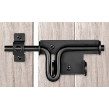 Heavy Duty Gate Latch with Padlock Hole, Steel Fence Gate Latch for Wooden or Vinyl Outdoor Doors