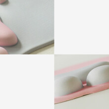 Cat Paw Mouse Pad Multi-purpose Cartoon Grey with Wrist Support, Slip-Resistant Ergonomic Design