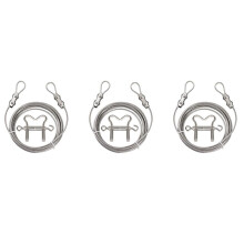 3X Portable Windproof Clothes Rope with Stainless Steel Cable Fastening System Multifunctional Heavy Duty Laundry Rope