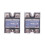 2X SSR 25A 3-32V  to 24-480V AC Single Phase Solid State Relay  Control AC MGR-1 D4825 Load Voltage 1