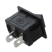 30 Pcs SPST Black 2 Pin Rocker AC 125V 10A 250V 6A