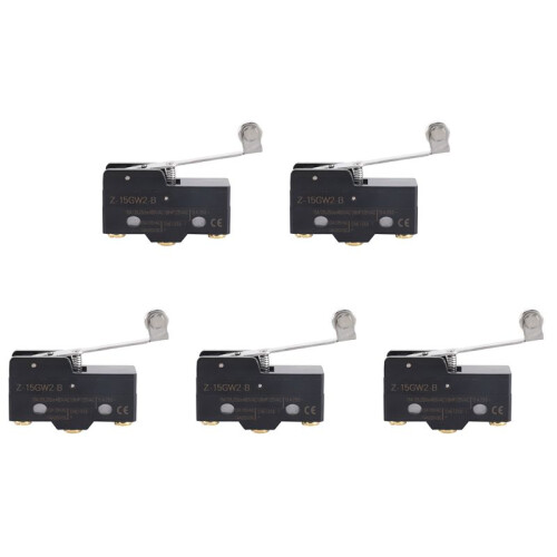 5X Panel Mount Long Hinge Roller Lever Ac  Basic Micro- Z-15Gw2-B