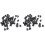 100 Pcs 6X6X5mm 4-Pin DIP Through Hole Momentary Tactile Push Button 1