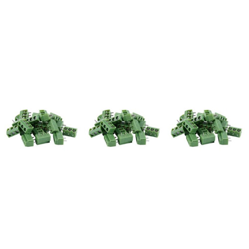 60 Pcs 3 Pin 5mm Pitch PCB Mount Screw Terminal Block AC 250V 8A 1