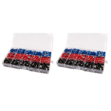 2130Pcs / Set 3 Couleurs 22 - 12AWG Fil de Cuivre Connecteur A Sertir Isole Broche de Cordon Terminal de Fin Lacet Tonnelier Des Viroles Trousse