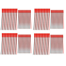 40 Pairs 2 Pin JST Plug Socket Connettore da M Un F 110mm Cavo Wire Rosso Nero