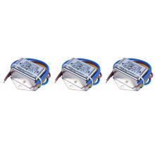 3X Ac 115 V / 250 V 6 A Filtro Antidisturbo Individuale Emi