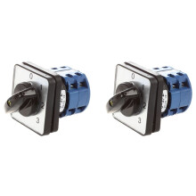 2X 660V 20A 6 Terminals 4 Positions Rotary Cam Changeover