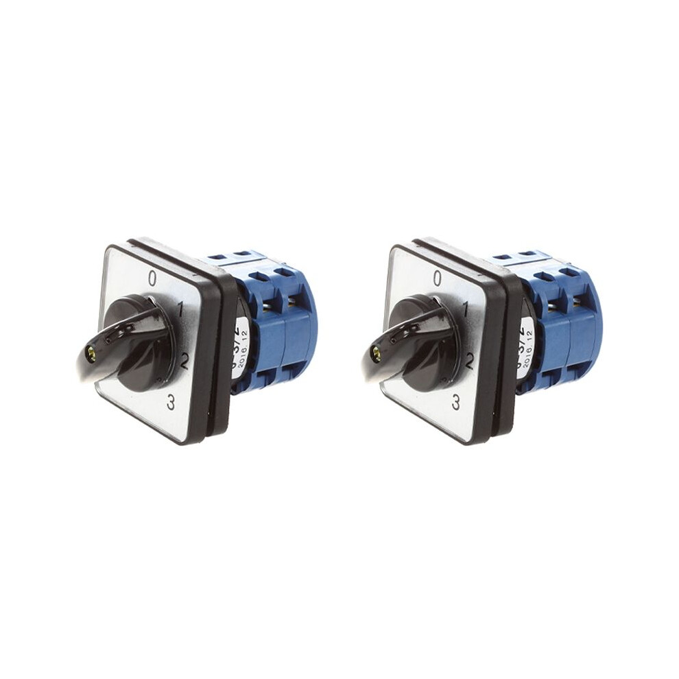 2X 660V 20A 6 Terminals 4 Positions Rotary Cam Changeover 6031515098538