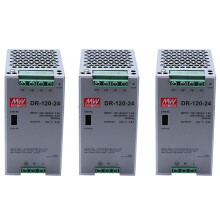 3X DR-120-24 120W Strömförsörjning för Industriell Kvalitet 24V5A Switching Power Supply Rail Montering Switching Power Supply