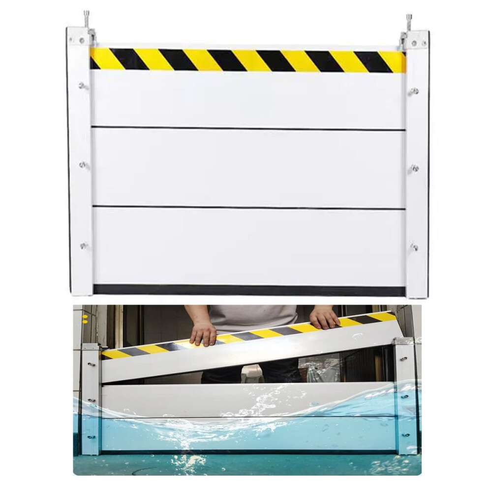 Flood Barrier 200X60cm Aluminum Alloy Garage Door Flood Gate With Reusable Flood Protection 9174973025283