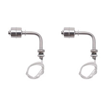 2X Interruptor de Flotador Simple de Montaje Lateral de Acero Inoxidable de Alta Temperatura Nivel de Agua Nivel de Líquido Controlador de Nivel de