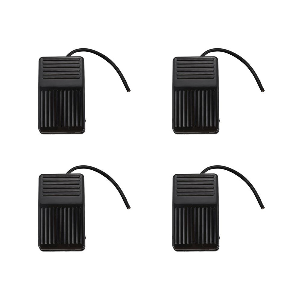4X 250V 10A Spdt Nonslip Plastic Momentary Electric Power Foot Pedal 6031002553427