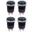 4X 12V 2A 9.5mm LED Metal Cap Power Momentary Push Button  Car DIY Modified, Red 1