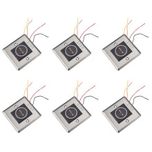 6X Infrared Sensor No Contact Contactless Switches Door Release Exit Button with LED Indication