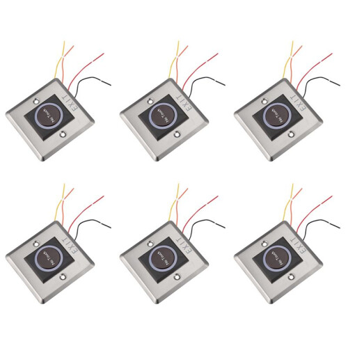 6X Infrared Sensor  No Contact Contactless Switches Door Release Exit Button with LED Indication