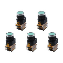 5X La38-11/203 Interruttore Momentaneo per Pulsante di Alimentazione Heavy Duty Interruttore Verde