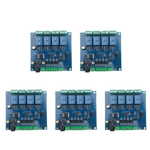 5X Modbus Rtu 4 Ch Relay Module Input 485 Ttl Uart Communication 4-Channel Input 7-24V Relay Module 1