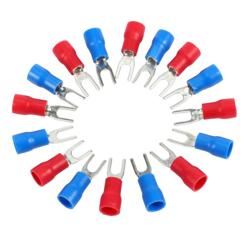 1200Pcs 16-14 AWG Red  Wire Connector Insulated Fork Terminal 4
