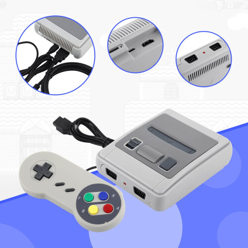 Retro Gaming Console with 621 Builtin Games, Mini Classic Plug and Play System 1