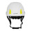 Adjustable Construction Helmet Hard Hat with Enhanced Ventilation for Outdoor Work, White 1