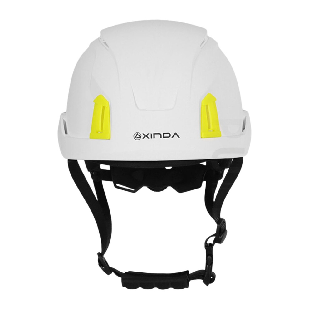 Adjustable Construction Helmet Hard Hat With Enhanced Ventilation For Outdoor Work, White 9053599449331