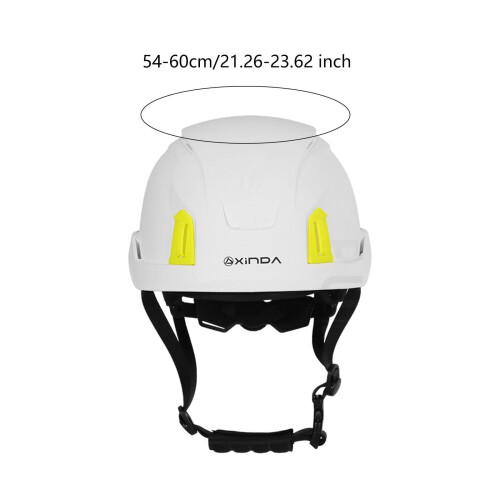Adjustable Construction Helmet Hard Hat with Enhanced Ventilation for Outdoor Work, White 2