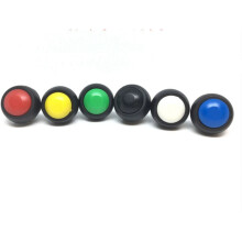 20Pcs 2Pin Schakelaar 12mm 1A Waterdichte Schakelaar PBS-33B 12V Kortstondige Drukknop Reset Niet-Vergrendelende PBS-33B