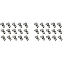 30 St 3-Vägs 2-Stifts Ledningskontakter Lågspänning Universal Compact T-Tap Ledningsanslutningar Utan Strippning för 18-22 AWG Kabel