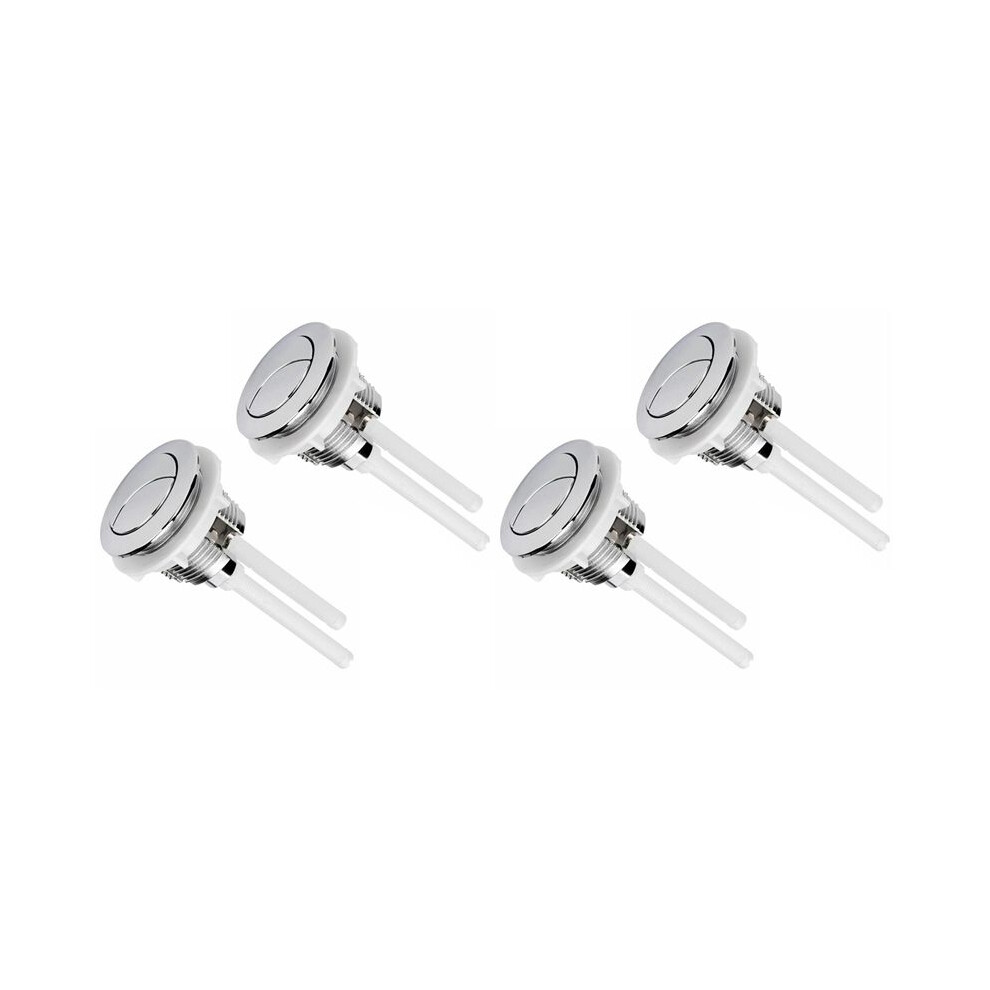 4Pcs Toilet Flush Button Replaces 38Mm Double-Button Round Button Toilet Flush Button 4711551428156