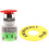 Red Mushroom Cap 1NO 1NC DPST Emergency Stop Push Button  AC 660V 10A 1