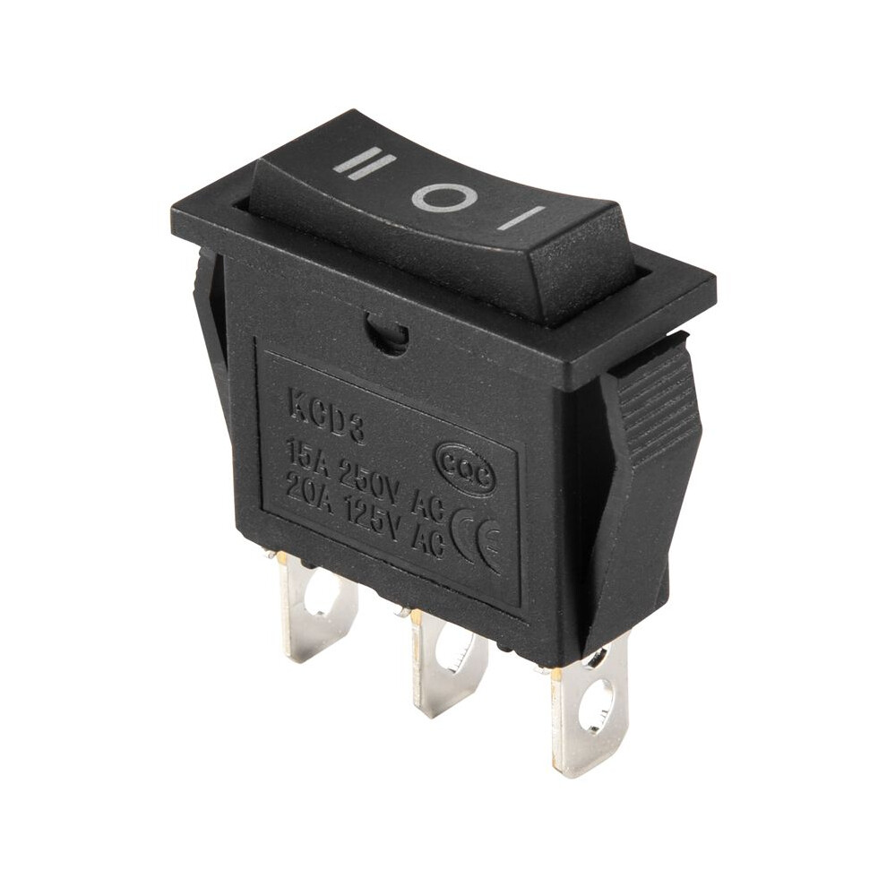Ac15a/250V 20A/125V 3 Pin Spdt -Off- 3 Position Snap Rocker 4711262766059