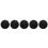 5Pcs SPST Black Button /Off Round Rocker  AC 6A/250V 10A/125V 1