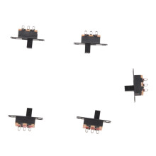 5 Pcs 50V 0.5A 3 Pin 2 Position /OFF 1P2T SPDT Slide 3 Pin