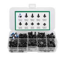 180 Pcs 10 Values Tactile Push Button Momentary Tact Assorted Kits