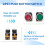 2pcs 22mm Mount 10A 380V DPST Red Green Momentary Push Button 5