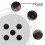 5Pcs SPST Black Button /Off Round Rocker  AC 6A/250V 10A/125V 6