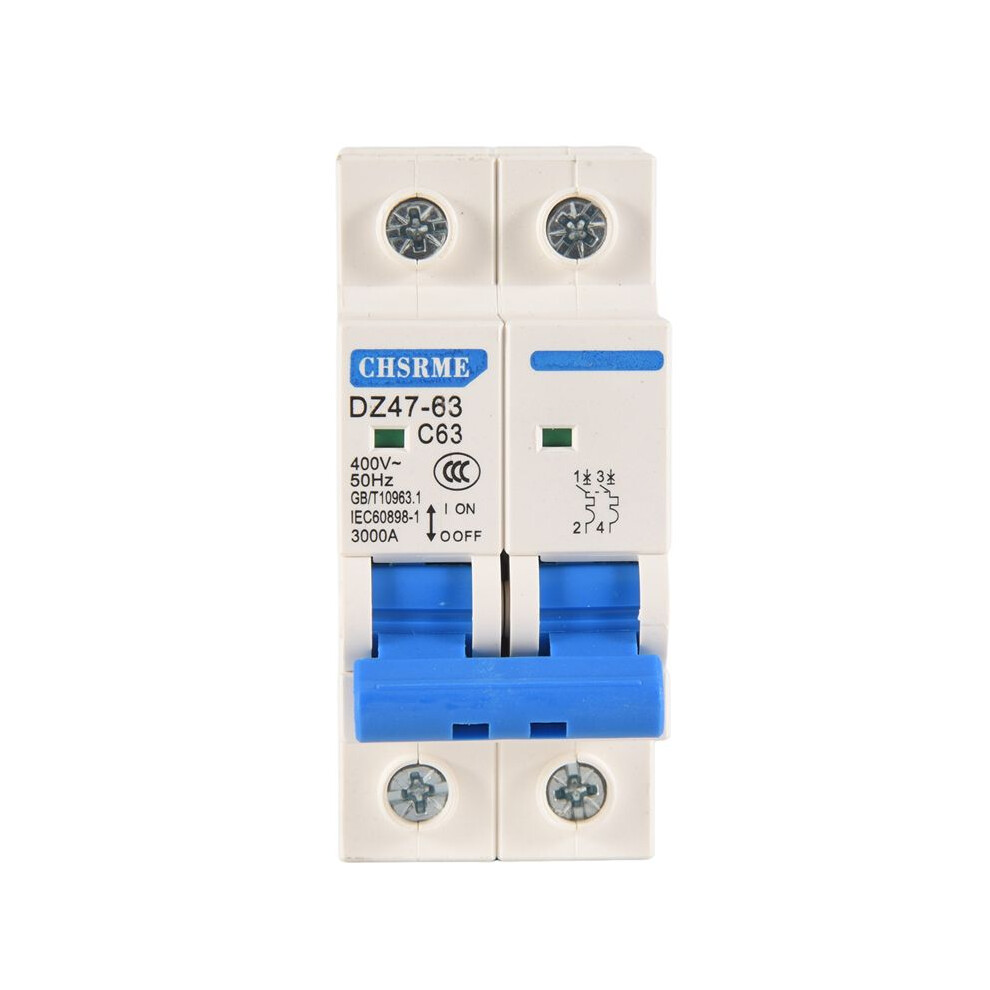 2P 63A Ac400v Mcb Solar Photovoltaic (Pv) Solar Ac Circuit Breaker 4712909203258